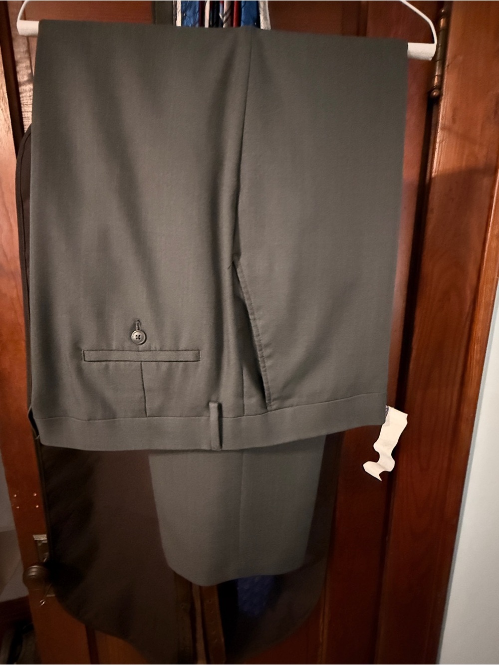 Haggar Men's Classic Heather Grey Dress Trousers